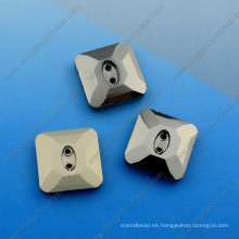 Square Clear Flat Back cose en piedras